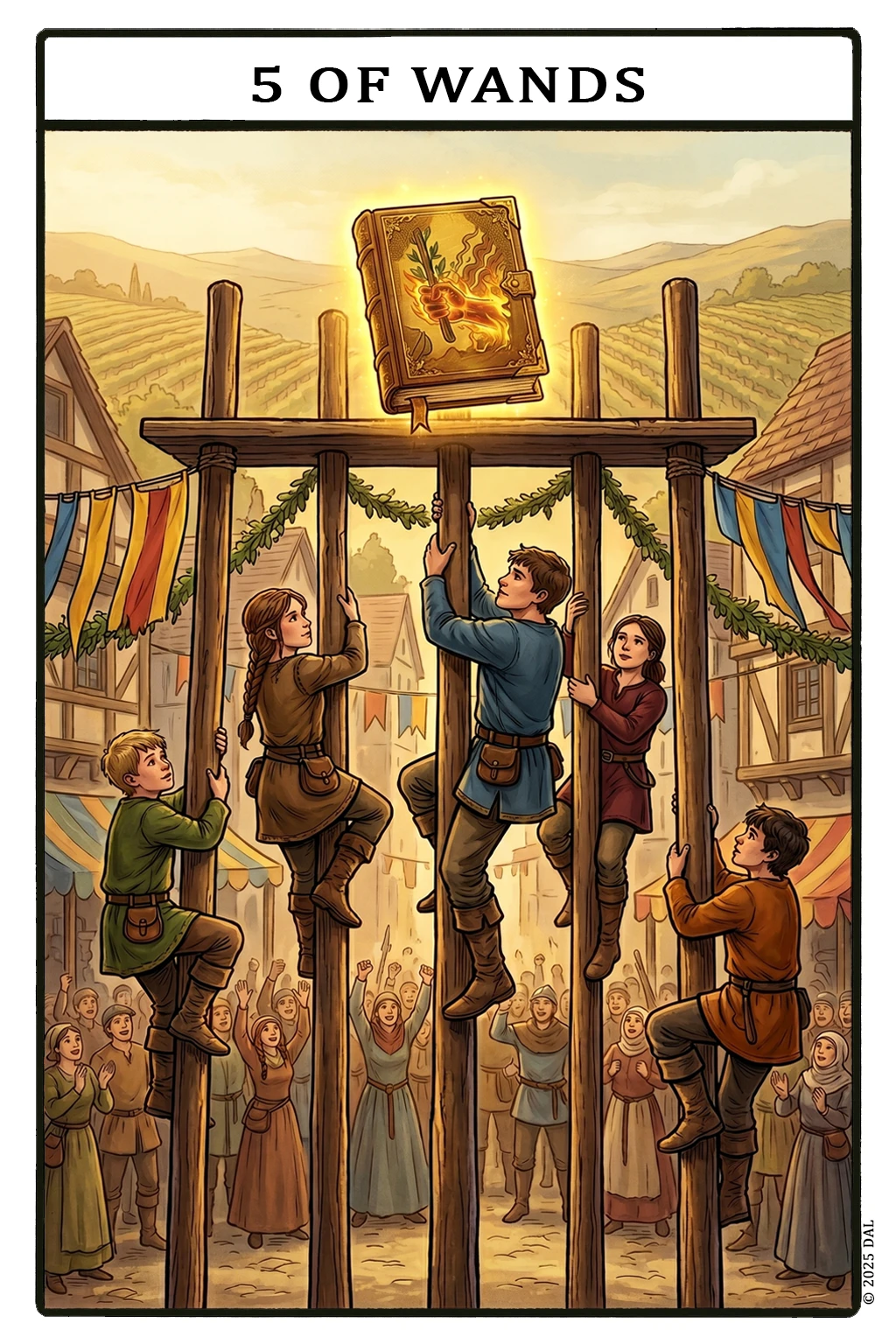 Card 5 — Five of Wands