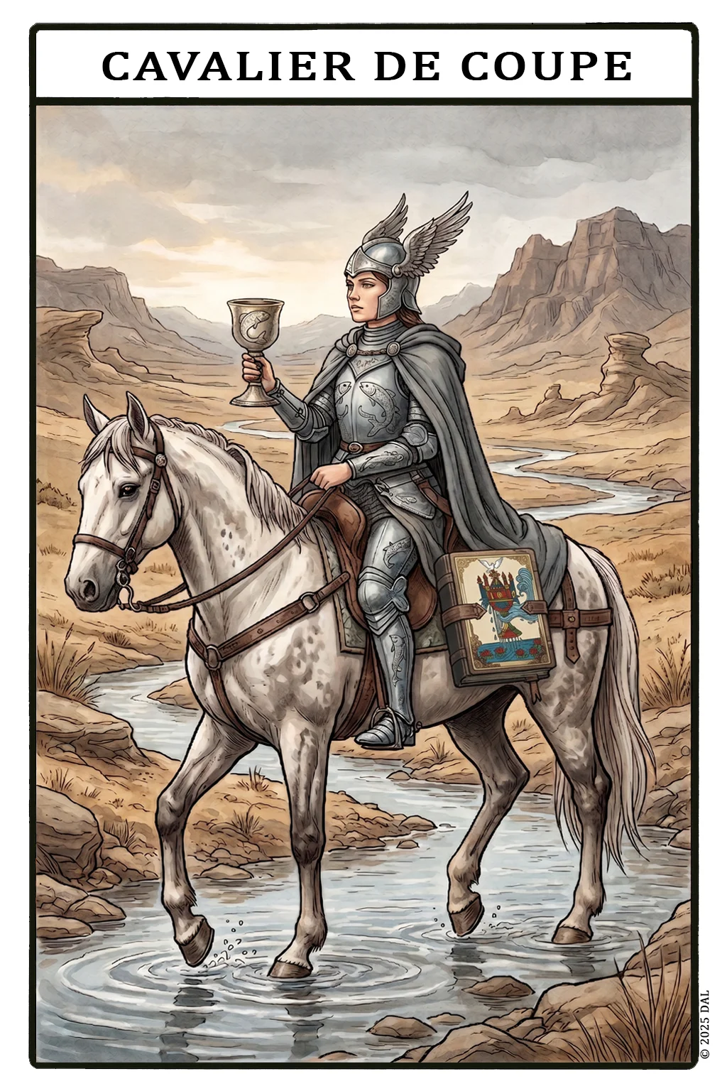 Carte 12 — Cavalier de Coupes