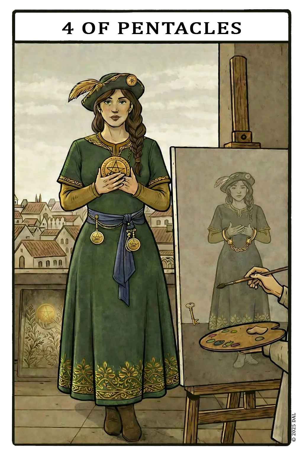 Card 4 — Four of Pentacles
