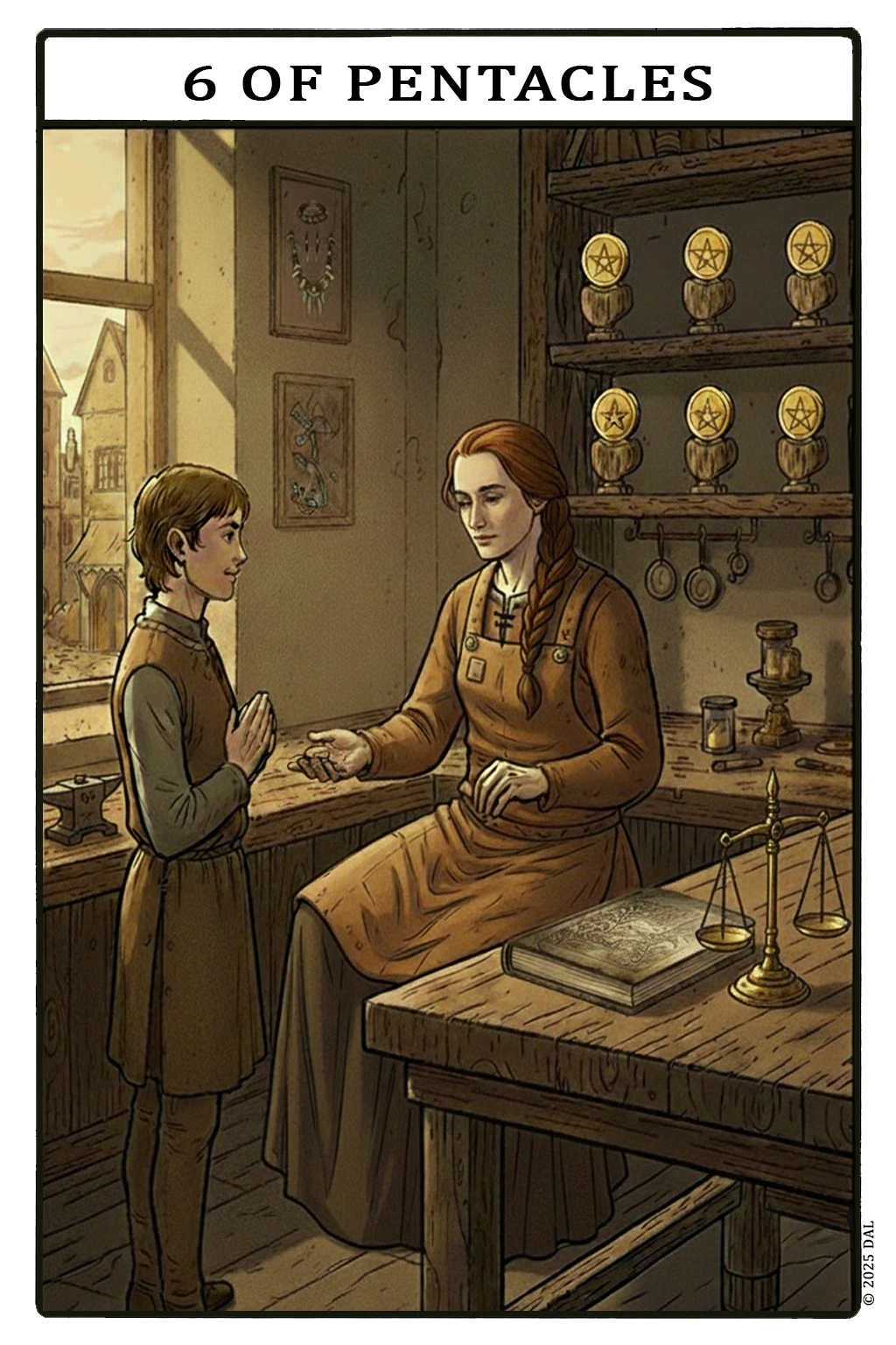 Card 6 — Six of Pentacles