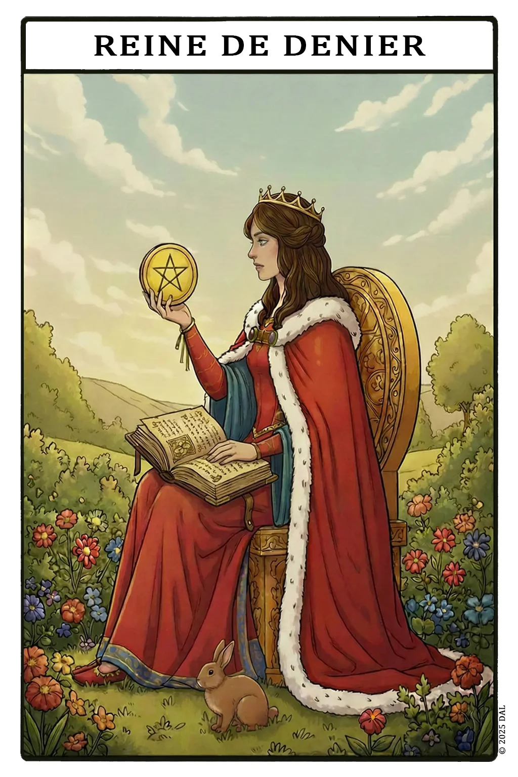 Carte 13 — Reine de Deniers