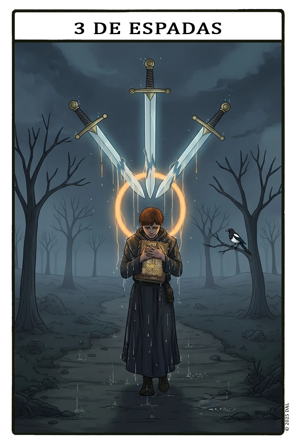 Carta 3 — Tres de Espadas
