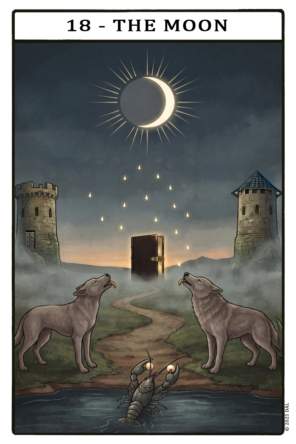 Card 18 — The Moon